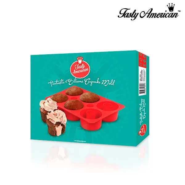 Силиконовые Формы для кексов вкусные Американский InnovaGoods
