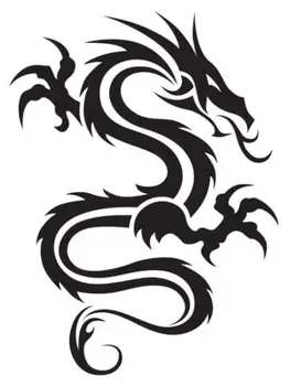 

Dragon #5 - 3 cm x 2 cm-Rectangular Mini (Set of 2 pcs)