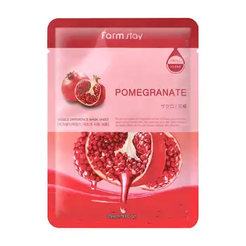 

Fabric mask farmstay visible difference Pomegranate Mask Pack 23 ml