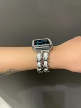 Correa de acero inoxidable bandas para reloj de Apple 6 5 4 3 banda de 38mm 42mm pulsera para iWatch Serie 6 5 2 1 40mm 44mm wirst