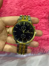 ORLANDO-reloj de cuarzo para hombre, cronógrafo de pulsera de acero inoxidable chapado en oro y plata, a la moda, nuevo, envío directo