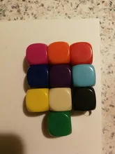 Blank-Dice Game-Accessory Puzzle Colorful 16mm 6-Sided 10pcs/Lot Filleted-Corner Funny