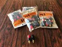 Enchufes Banana de calidad, terminales de pareja, amplificador de conector, Terminal de encuadernación, conector tipo Banana para altavoz Jack, color rojo y negro, más vendidos