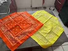 Pañuelo de estilo Hip Hop Unisex, bufandas estampadas cuadradas para la cabeza, bufanda negra de Cachemira para el cuello, gorros deportivos para la muñeca