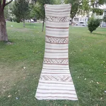 Mid Century современный экологически чистый ковер Runner 2'9'' X 11'1''