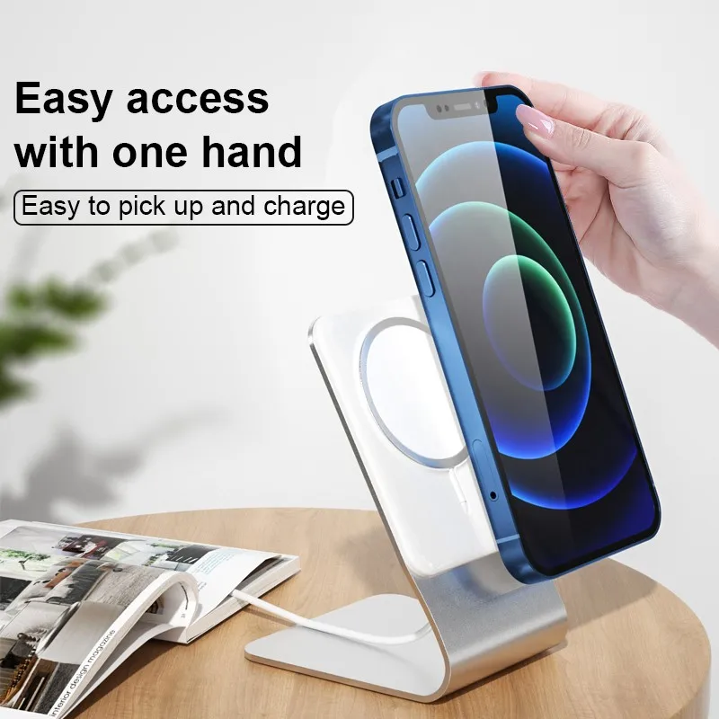 Magsafing Stand New Magsafing Holder For iPhone 12 Pro Max Wireless Charger For iPhone 12 Mini Pro Magsafe Charger Fast Charger