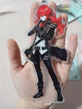 Genshin-Juego de mesa con base para disfraz de personaje, modelo de placa con base, modelo de figura de acrílico, ventiladores para decoración, regalo, Zhongli Mona Xinyan