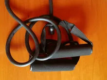 Bandas de resistencia de 5 niveles con asas, cuerda elástica para Yoga, ejercicio físico, banda con tubos para entrenamiento de fuerza en casa