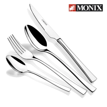 

Monix Modena-24 piece cutlery Set, shiny polished finish, 18/10 stainless steel, with cutlet knife