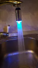 Temperature-Sensor Faucet Light Shower-Head Kitchen-Tap Bathroom-Crane LED for Changing-Glow