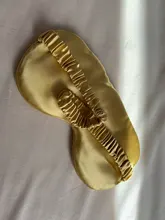 Las mujeres de seda imitada antifaz para dormir de viaje portátil parche Ojo de siesta parche venda de reposo de la cubierta de ojo máscara de dormir noche visera