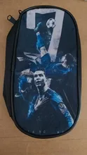 Cristiano Ronaldo-estuche de lápices CR7 para niños, niñas y estudiantes, portalápices de alta calidad, material de oficina bonito, bolsa