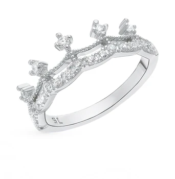 

Silver ring with cubic zirconia sunlight sample 925
