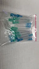 20 uds/set de agujas de jeringas 10 Uds 1,25 azul 23G + 10 Uds 1,5 21G verde agujas de inyección para adhesivos pegamento Gel herramienta