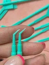 Barra de plástico para permanente de pestañas, 10 Uds., 2 vías, extensión de pestañas, pegamento caliente, cuchara Y forma de peine, cepillo de pestaña, rizador, aplicador