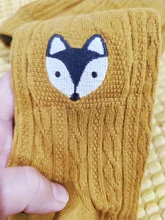 YWHUANSEN-pantimedias para niños de punto para primavera y otoño, medias de doble aguja de algodón para niñas, ropa de invierno con animales