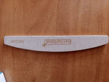 Lima de uñas en forma de media luna, pulidor lavable, lijar y pulir, pedicura, herramientas de arte de uñas, 1 ud.