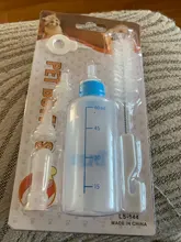 7 unid/set perro botella para gatos Alimentación de Mascotas de agua herramientas cepillo de limpieza de los pezones perforadora gato cachorro gatito Totoro conejo