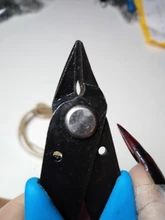 1 Uds azul de lado cizalla cortadora Clipper de cordón Alicates para alambre de joyería herramientas de alicates, herramientas y equipo