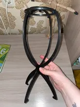 Alileader-soporte para pelucas de plástico para cabeza de maniquí peluca plegable soporte para pelucas