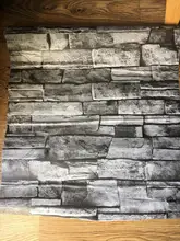 Stick Wallpaper Decoration Self-Adhesive Kitchen Waterproof Removable Peel Grey Brick