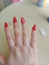 5 unids/set nuevo de moda de oro rayo onda Anillos anillo de dedo ajustable para mujeres chica regalos de Anillos Mujer anillo de la joyería