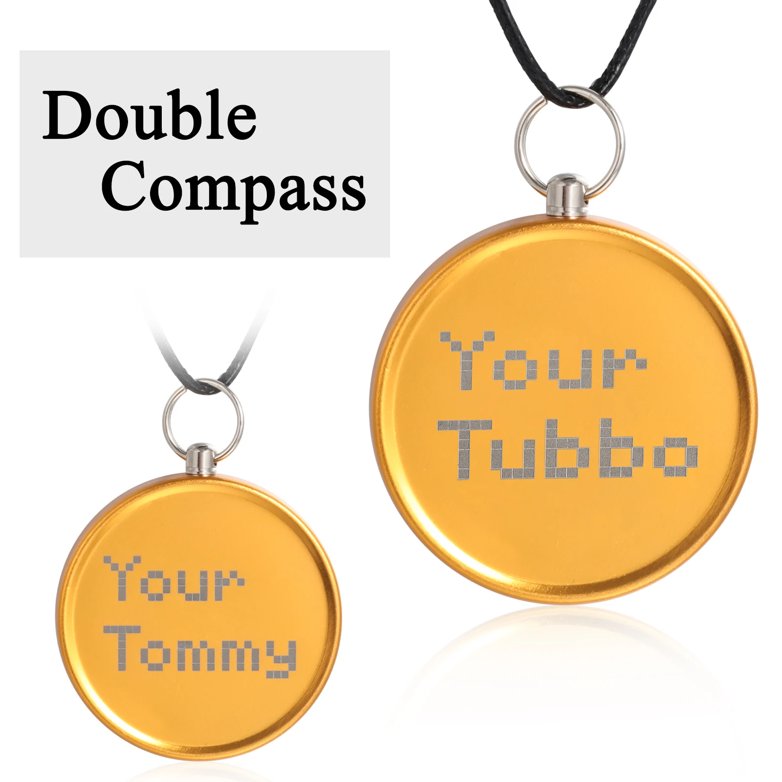 Camping Survival Compass Metal Pocket Compass"TOMMY”“TUBBO” Kids Compass for Hiking Hunting Outdoor Military Navigation Tool 3