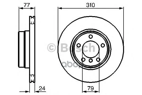 Тормозной Диск 0986479055 Bosch арт. 0986479055