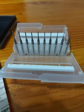 10 Uds 0,8-3.175mm PCB de carburo juego de cortadoras de fresado 3.175mm vástago de maíz Molino de extremo fresadora cortador Bits de corte CNC herramientas de fresado