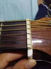 Acoustic-Guitar Saddle-And-Nut Bone-Bridge 6-String Real-Bone of 4pcs Made New 2sets