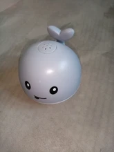 Ballena eléctrica de inducción para niños pequeños, juguetes de baño con aspersor de música, luces coloridas, juguetes de agua
