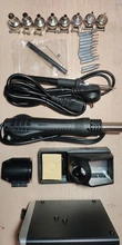 Estación de soldadura 2 en 1, 8586, 760W, 220V, pistola de aire caliente, soldadura de hierro SMD, BGA refundido, herramientas de reparación de soldadura
