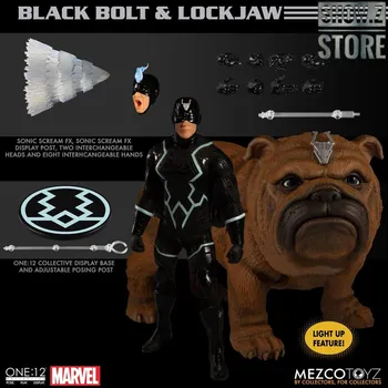

[Show.Z Store] MEZCO Toyz One:12 Black Bolt & Lockjaw Two-Pack Action Figure