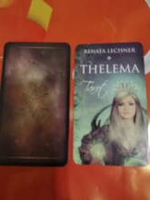 Thelema-cartas del Tarot versión Oracle Divination Fate, juego de mesa con guía en PDF, 78 Uds.