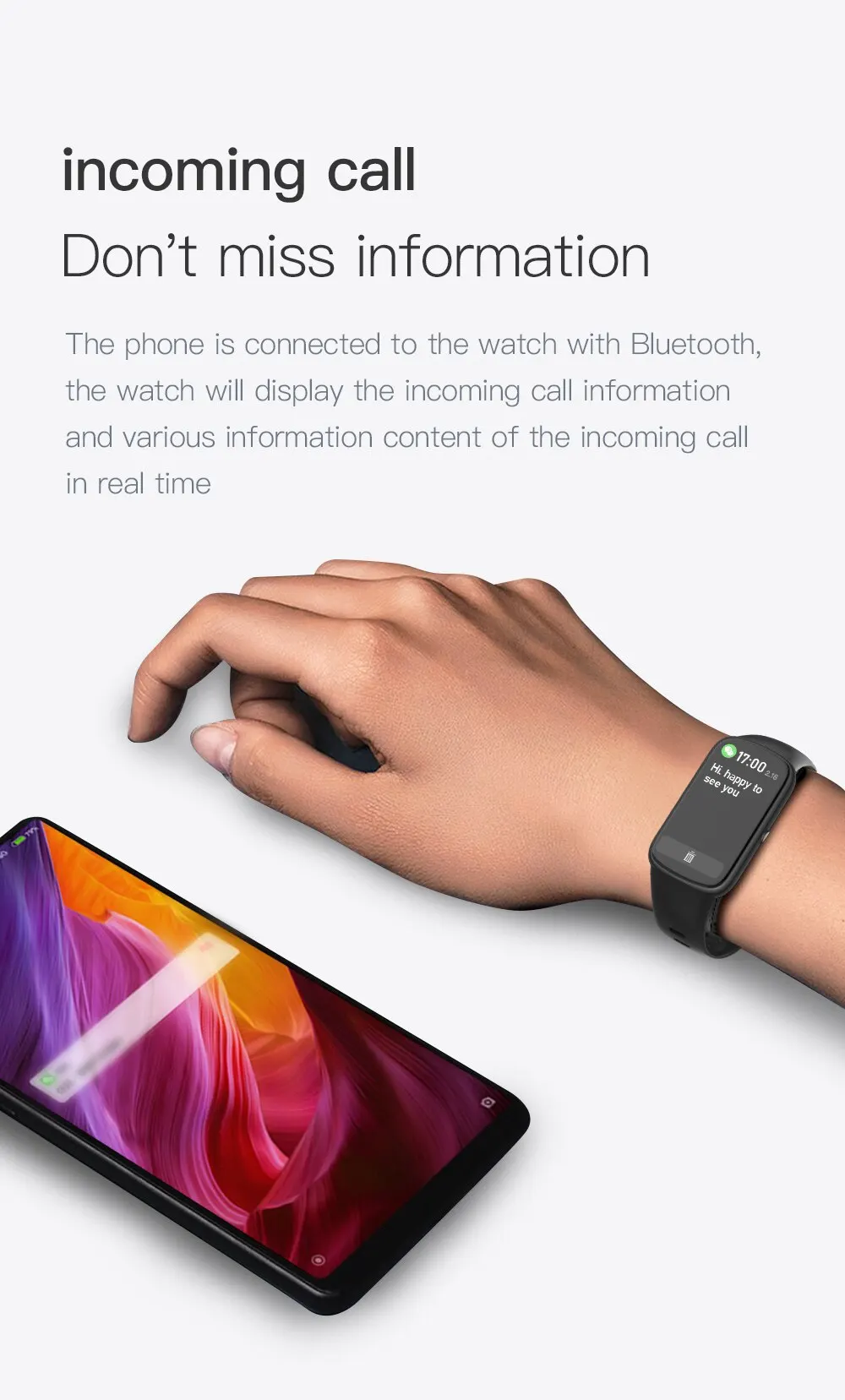 Waterproof Smart Fitness Tracker Watch With Heart Rate Monitor Fitbit