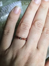 Momiji-Anillos de piedra Natural de cuentas bohemias para mujer y niña, joyería multicolor hecha a mano, regalo de moda, anillos de boda elásticos ajustables