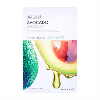 

Fabric mask The Face Shop real nature avocado face mask