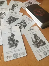 Cartas de Tarot oculta, versión en inglés, mesa de cubierta divertida, adivinación, juegos de mesa para fiesta