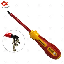 

QHTITEC 9703 Screwdriver Set 7PCS Magnetic CR-V Slotted Insulated Screw Driver 1000V Voltage Resistant Multifunctions Hand Tools