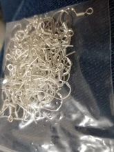 100 unids/lote pendientes Carven 925 de color plata de cobre oído cables pendientes gancho para DIY pendientes de joyería suministros Accesorios