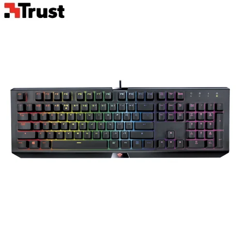 Игровая механическая клавиатура 22690 Trust CADA RGB программируемая