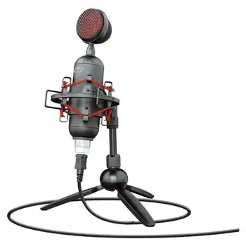 

Microphone trust gaming gxt 244 buzz usb streaming-recording cardioid high precision-support cushion-tripod-cord