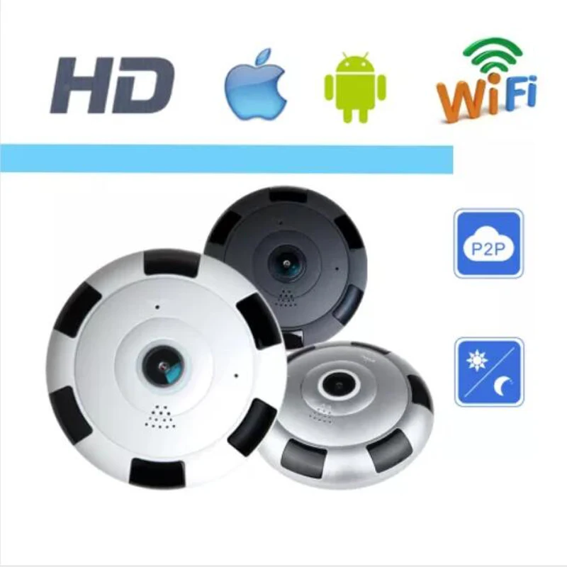 

WIFI IP Camera 360 Degree Panoramic Camera 1080P Cloud Security CCTV Two Way Audio Night Vision Fisheye Baby Monitor