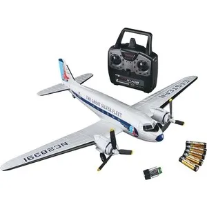 Радиоуправляемый самолет FlyZone Micro Douglas DC-3 Airliner EP 584мм RTF- FLZA2420