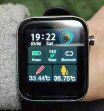 MoreFit-reloj inteligente T68 VS Y68 P8, reloj inteligente Original con control del ritmo cardíaco y de la temperatura corporal