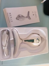 AmazeFan-masajeador de cuello Facial Led, 3 colores, fotonterapia, máquina de eliminación de arrugas de cara y cuello, Reduce el estiramiento de piel de doble barbilla