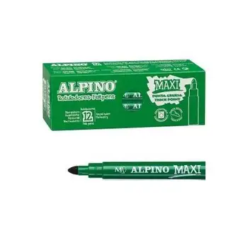 

CASE 12 MARKERS MAXI TOE THICK GREEN COLOR