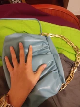 Bolso de cuero suave para mujer, bolsa nube, de un solo hombro, cruzado, de lujo, para el día