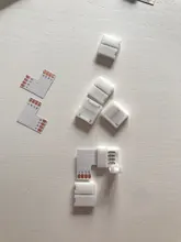 5 uds. De conectores Led para soldadura, 2 pines, 3 pines, 4 pines, 5 pines, Conector de esquina en forma de L / T / X para tira de Led RGBWW de 10mm RGB