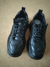 Zapatillas gruesas vulcanizadas informales para mujer, zapatillas de plataforma alta con cordones, color negro, 2020